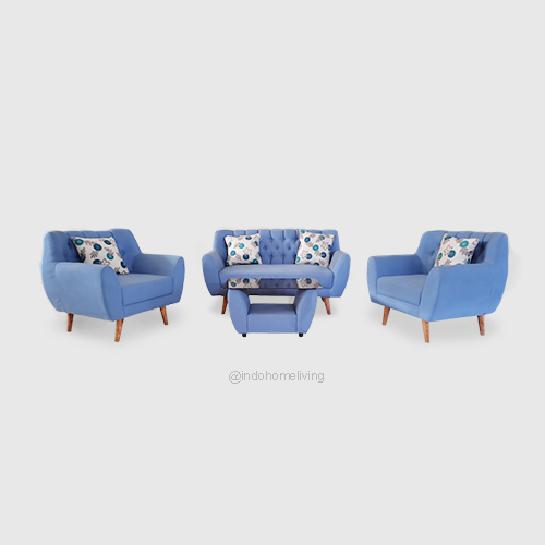 Gambar Oslo retro 2-1-1 sofa + meja